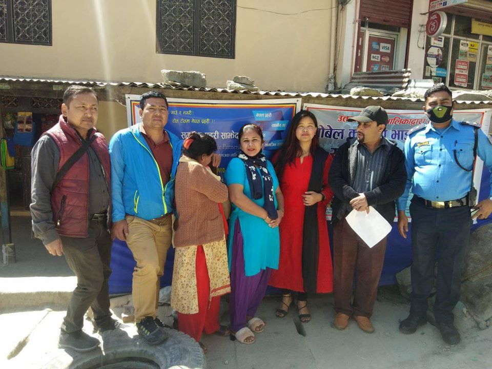 रसुवाको बेत्रावति बजारमा हेल्प डेस्क स्थापना