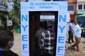चितवनमा स्वचालित स्यानीटाइजनर मेसिन सञ्चालनमा