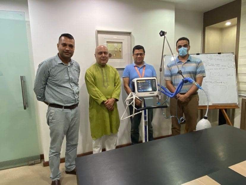 सय दिनमा एक हजार भेन्टिलेटर उपलब्ध गराउने उद्देश्यले स्थापित नेपाल भेन्टिलेटर सर्भिसेसव्दारा २ करोड बढीको सा मग्री गरिद