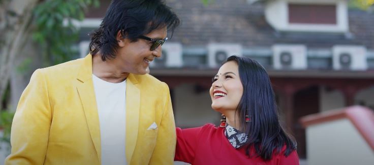 प्रचण्ड’ की नातिनी स्मीता दहालको मालिङ्गो’मा महानायक राजेश हमालको अभिनय