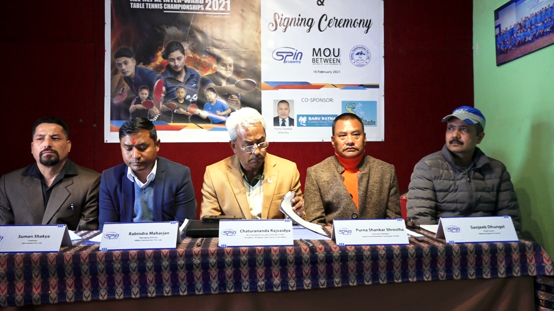अन्तर वडा टेबल टेनिस प्रतियोगिता हुँदै