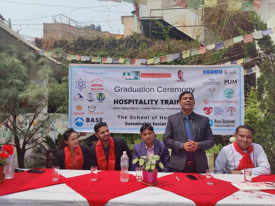 लाजिम्पाटमा असी युवालाई होटल तालिम प्रदान