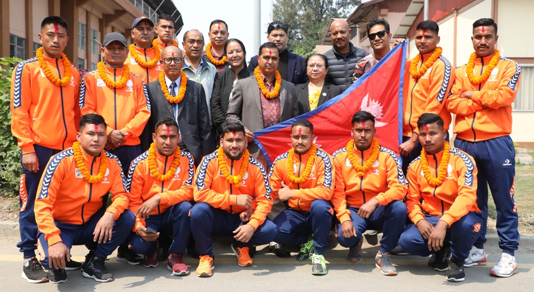 नेपाली कबड्डी टोली बंगलादेश प्रस्थान