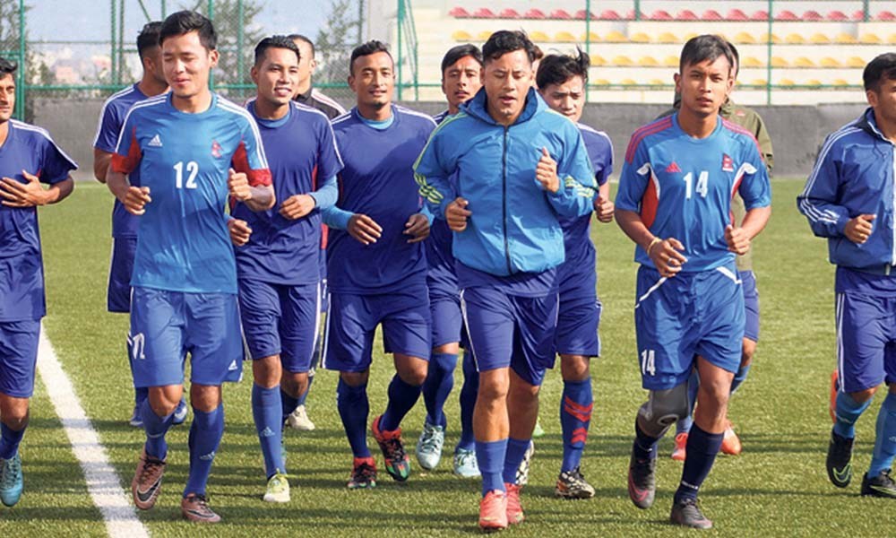 इराकसँगको मैत्रीपूर्ण खेल खेल्न नेपाली फुटबल टोली आज राति इराक प्रस्थान गर्दै