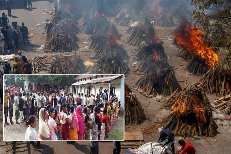 एक सीटमा मतदान गर्दा तीन दर्जन नागरिकको मृत्यु