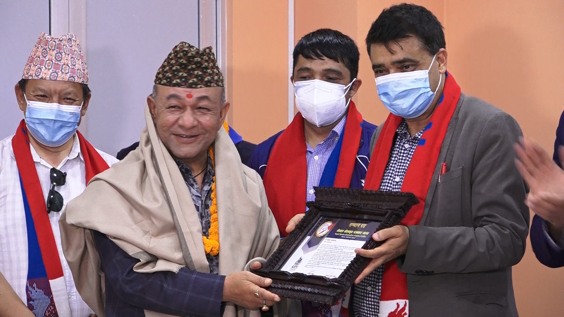 खेल पत्रकारहरु सम्मानित