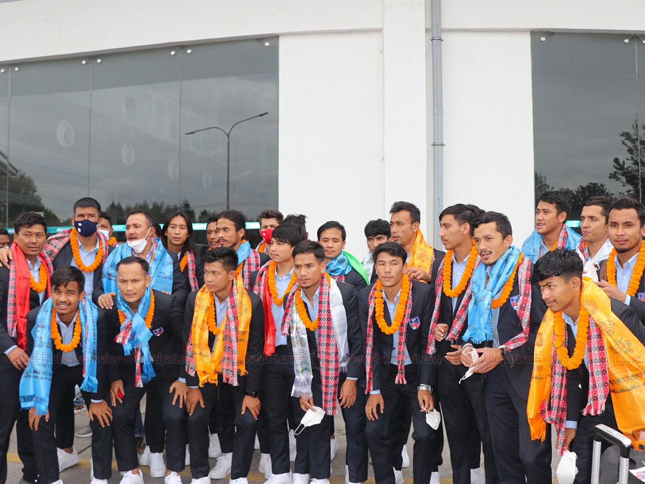 नेपाली राष्ट्रिय फुटबल टोलीका सदस्यहरु स्वदेश फर्किए