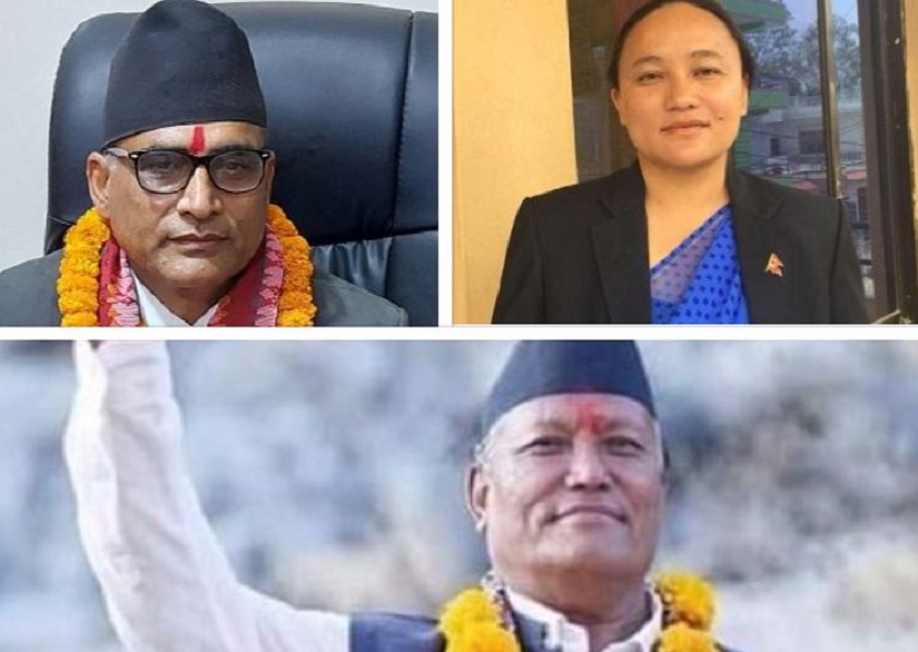 बागमतीमा नवनियुक्त मुख्यमन्त्रीसहित तीन मन्त्रीहरुले शपथ लिंदै
