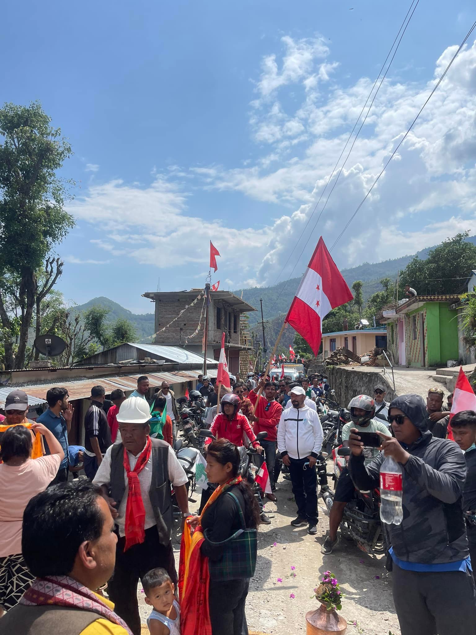 रसुवाको उत्तरगया गाउँपालिकामा कांग्रेसमा जनलहर बढ्दो