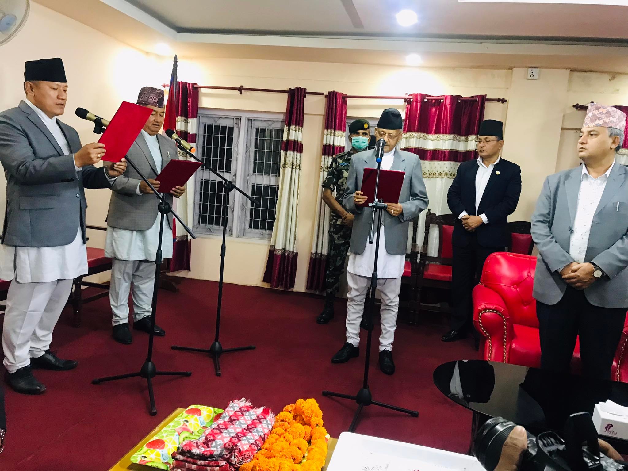 बागमती प्रदेश सरकारमा कांग्रेस सहभागी , दुई मन्त्रीले लिए शपथ