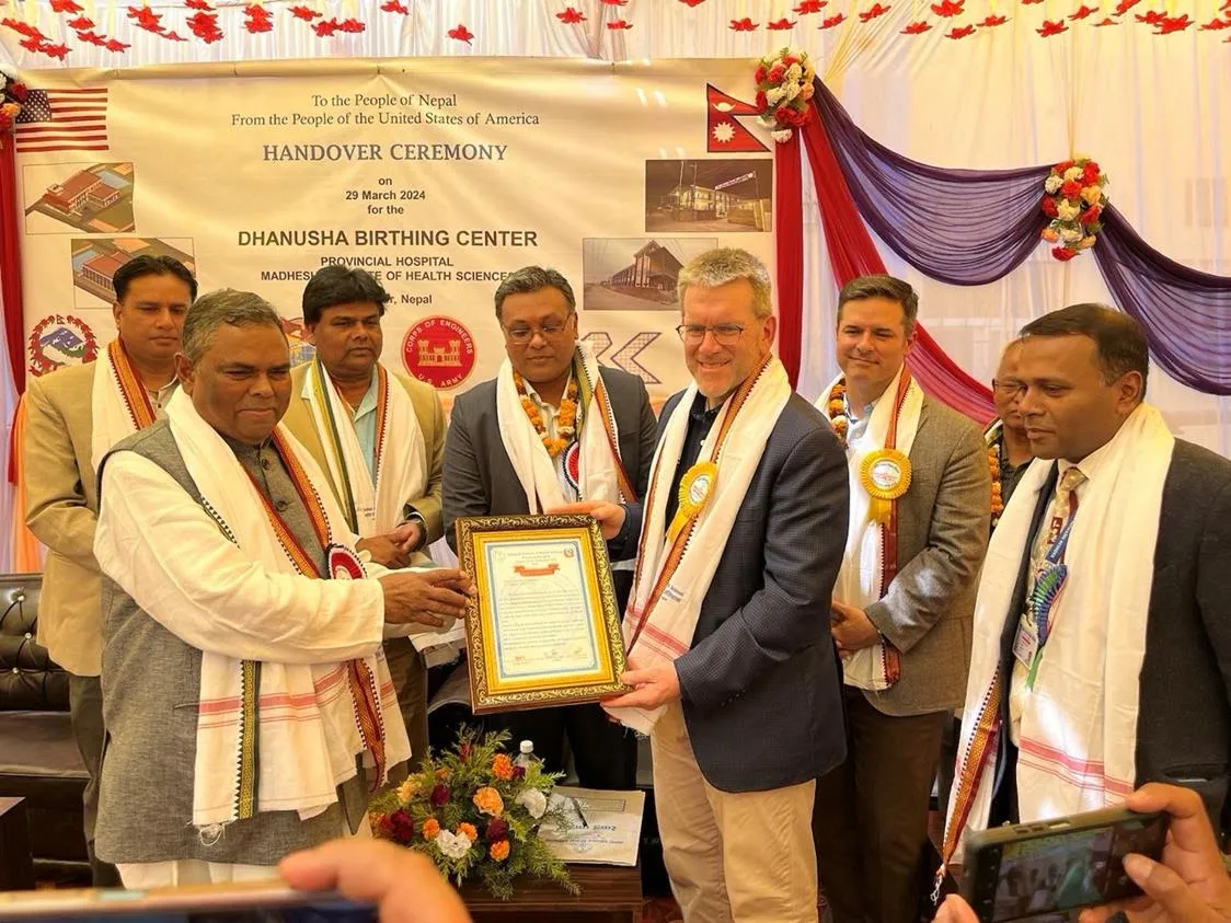 अमेरिकी सहयोगमा निर्मित धनुषा प्रसूति केन्द्रको उद्‍घाटन