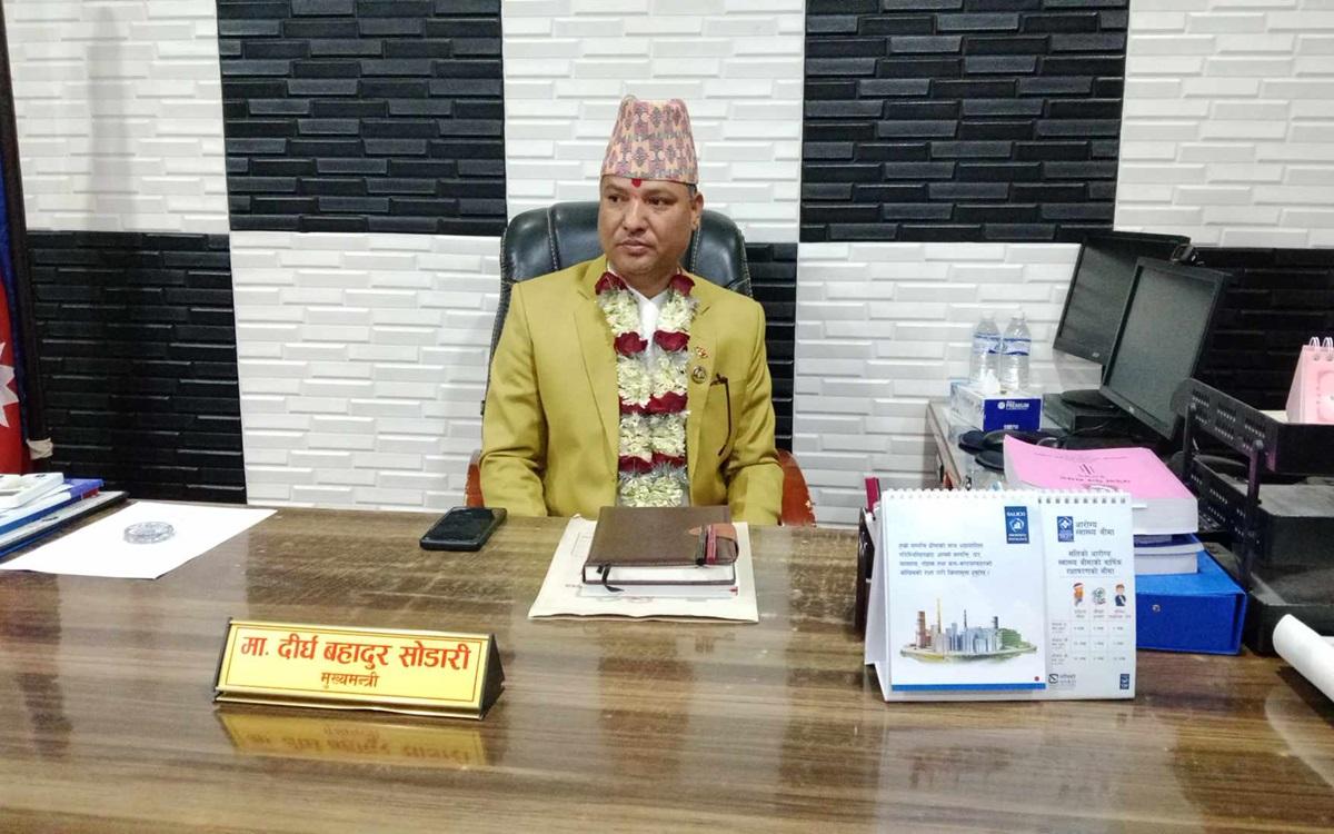 सुदूरपश्चिम प्रदेशका मुख्यमन्त्री सोडारीले आज विश्वासको मत लिँदै
