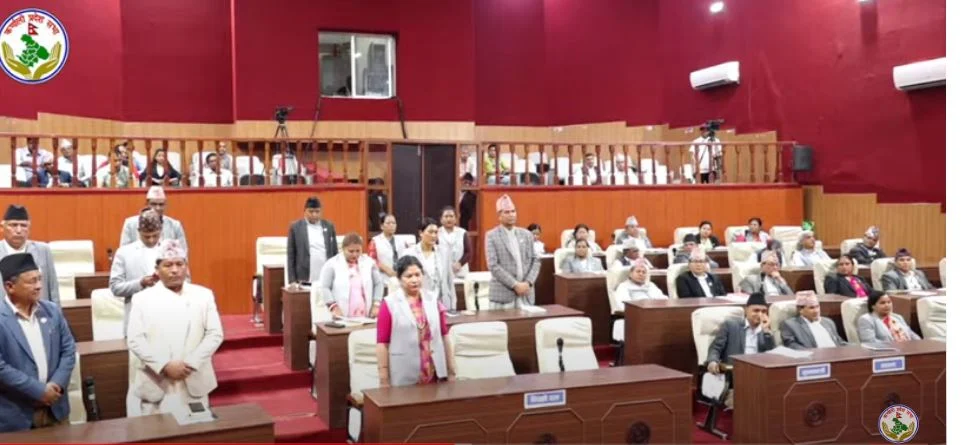कांग्रेसको अवरोधपछि कर्णाली प्रदेशसभा बैठक स्थगित