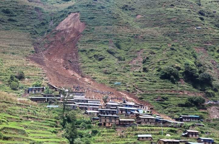 गोरखामा पहिरोमा परी चारजना बेपत्ता, दुई घाइते
