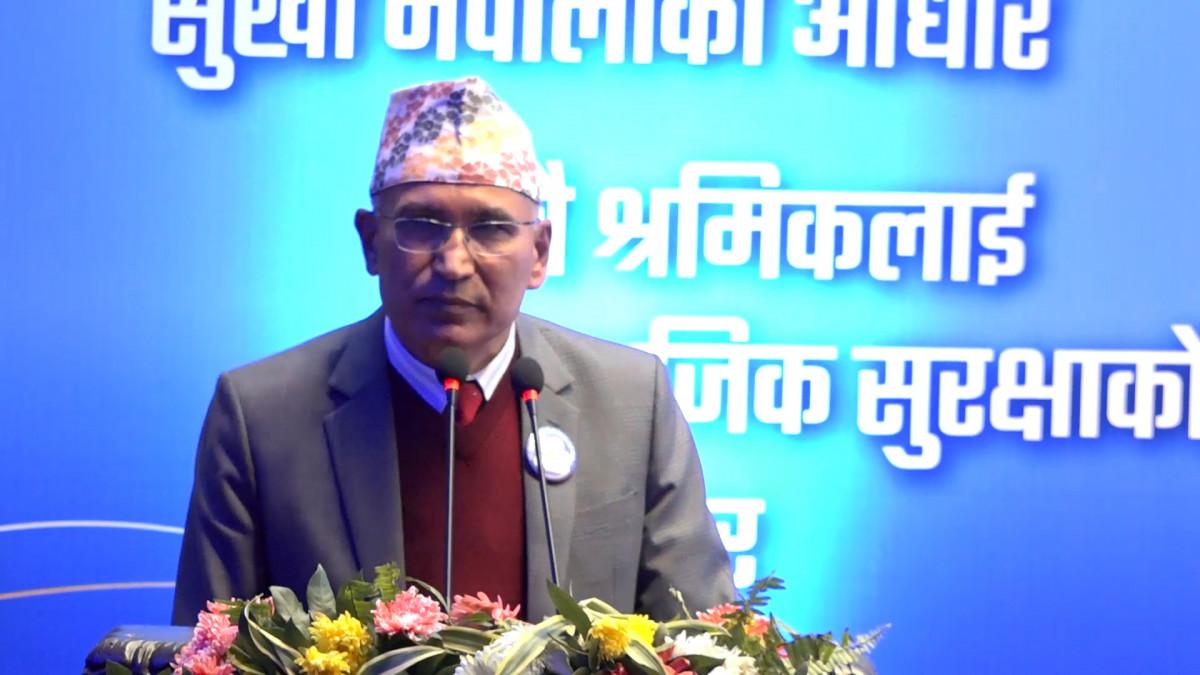 सामाजिक सुरक्षा अवधारणा र प्रयोगले नेपाली श्रमिकहरुलाई उत्साहित तुल्याएको छः अर्थमन्त्री पौडेल
