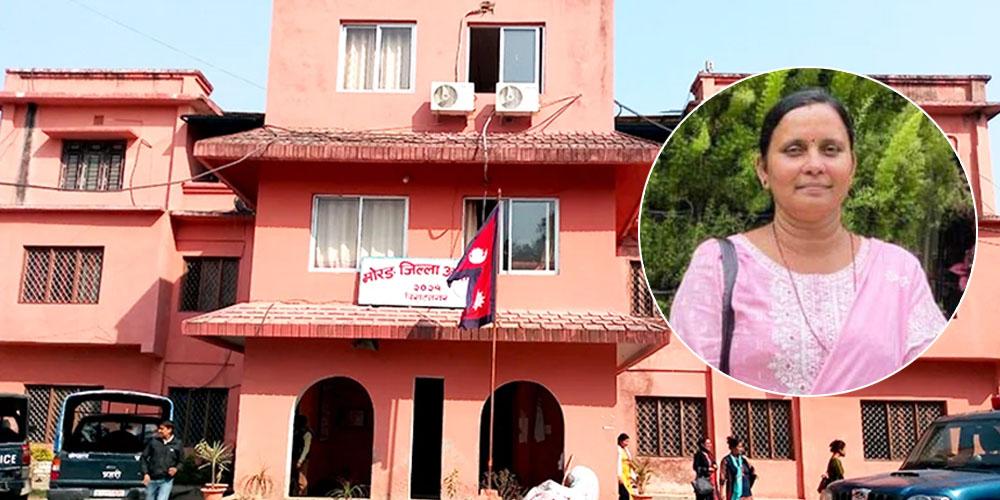 उमागौरी सहकारी प्रकरणः सांसद ऋषिकेश पत्नी अञ्जला कोइराला अदालत उपस्थित