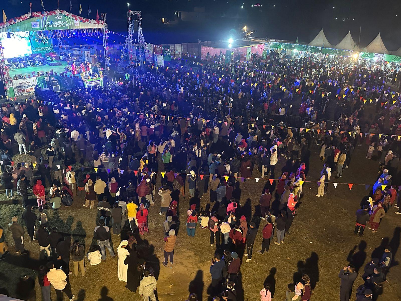 खाना महोत्सवले बढायो सौराहामा पर्यटकीय चहलपहल