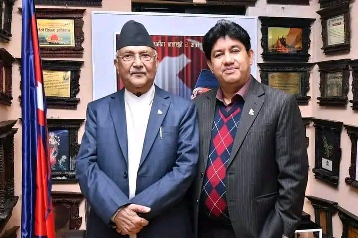 एमाले पार्टी त्यागे रसुवा जिल्ला अध्यक्ष ढकालले