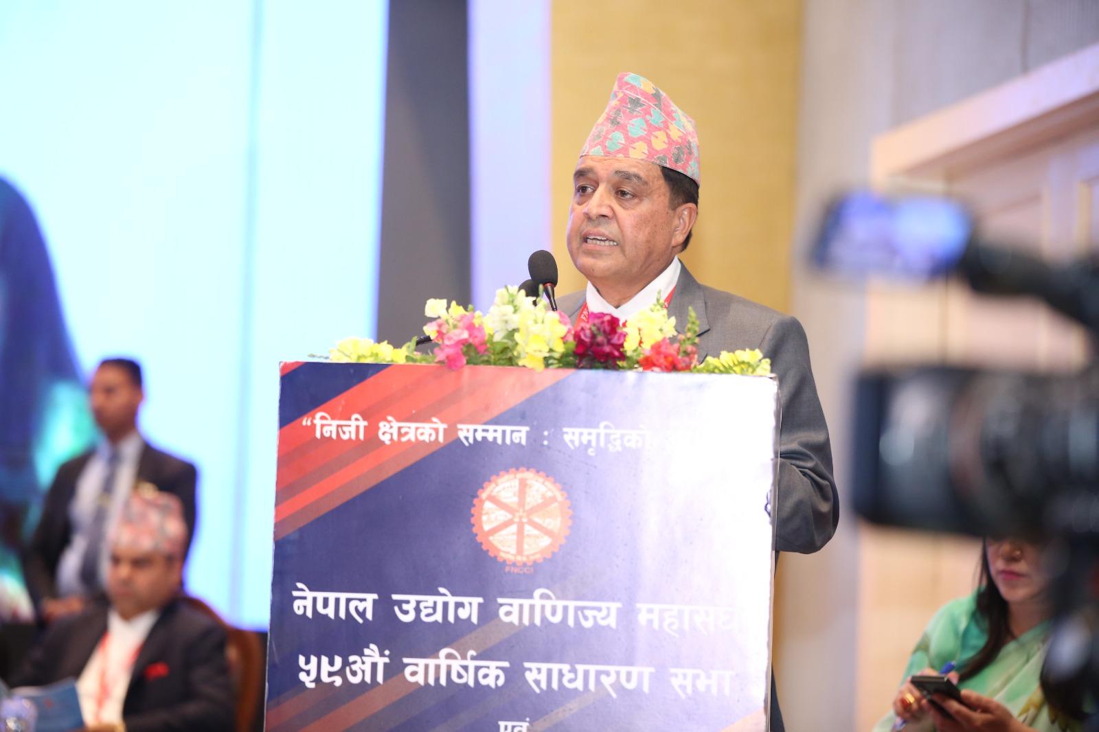 आर्थिक समृद्धि र विकासको नेतृत्व निजी क्षेत्रले गर्नुपर्छ : अध्यक्ष ढकाल