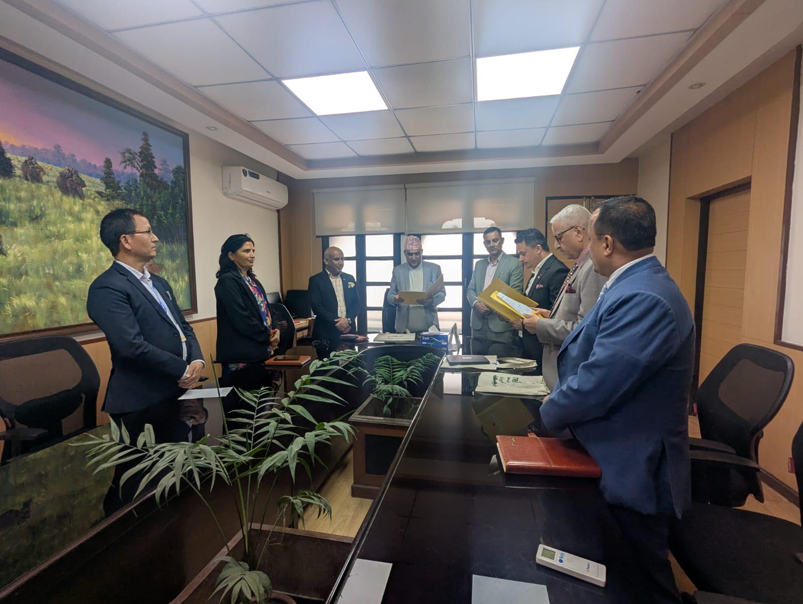 पर्यटन बोर्डद्वारा सचिव मैनालीको स्वागत, नवनियुक्त बोर्ड सदस्यको शपथ