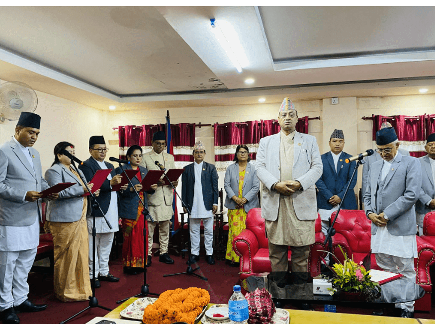 बागमती प्रदेशका नवनियुक्त मन्त्रीद्वारा पद तथा गोपनीयताको शपथ