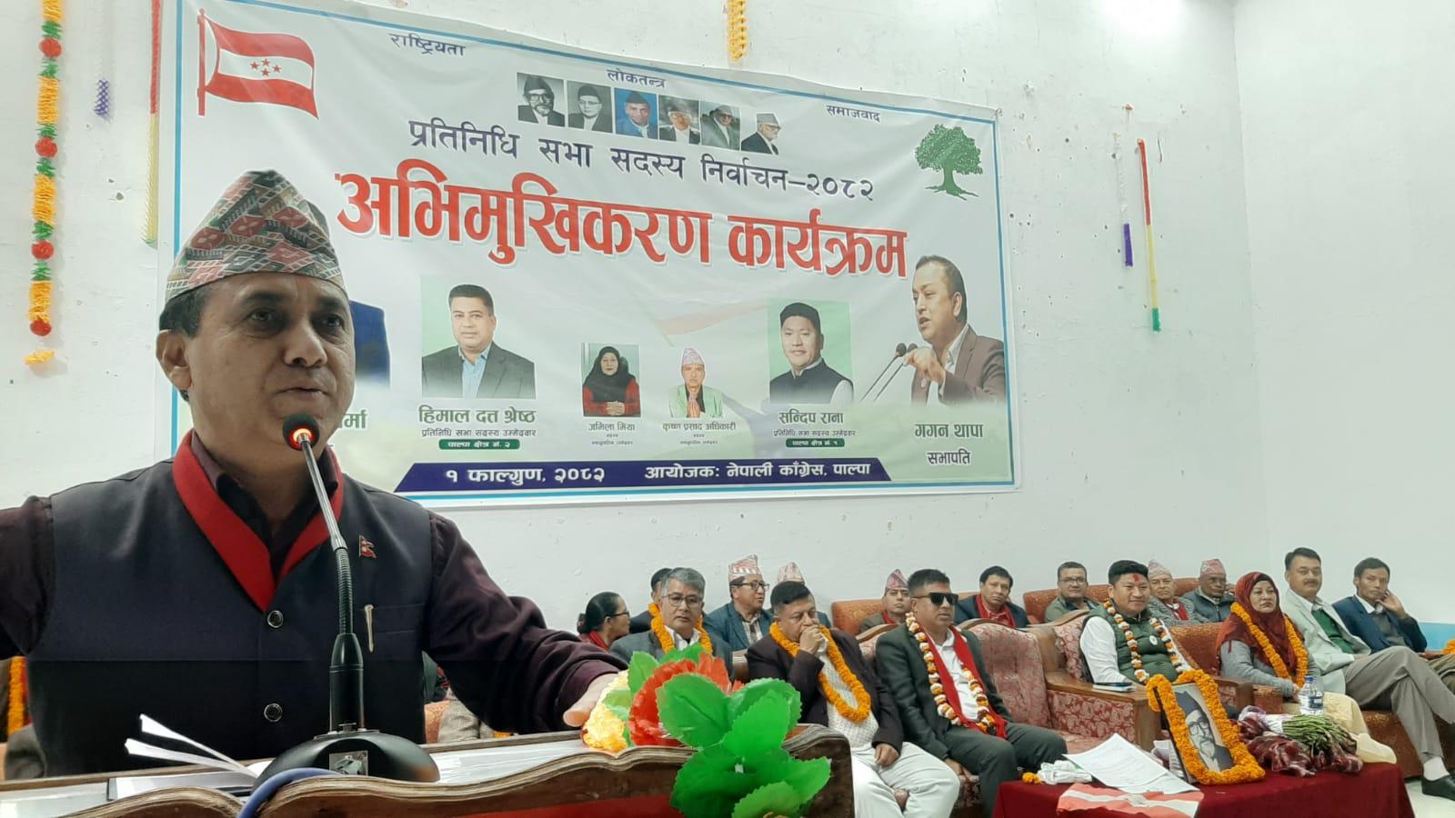 कांग्रेस उपसभापति शर्मा भन्छन् -चुनाव कसले जित्छ दोस्रो प्रश्न, कसले देश गाँस्न सक्छ मूल प्रश्न