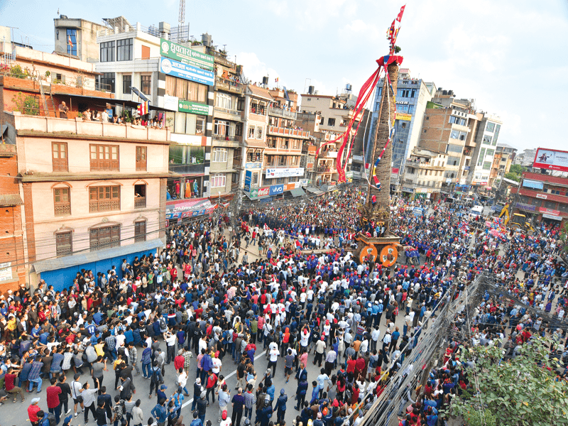 रातो मत्स्येन्द्रनाथः आज साँझ नरिवल खसाल्ने जात्रा