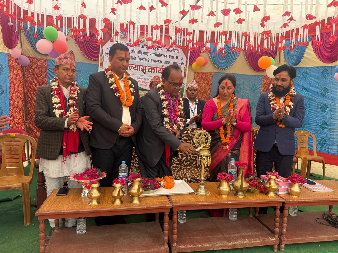 भारत सरकारको सहयोगमा बागलुङमा स्वास्थ्य चौकी बन्दै
