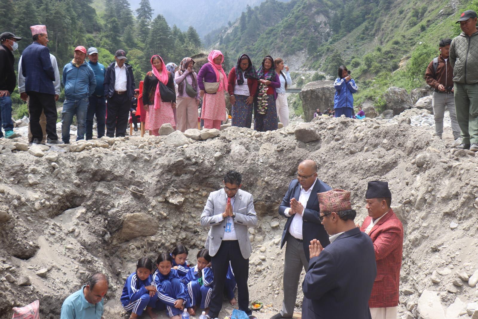 भारतको सहयोगमा मनाङमा अस्पताल भवनको शिलान्यास