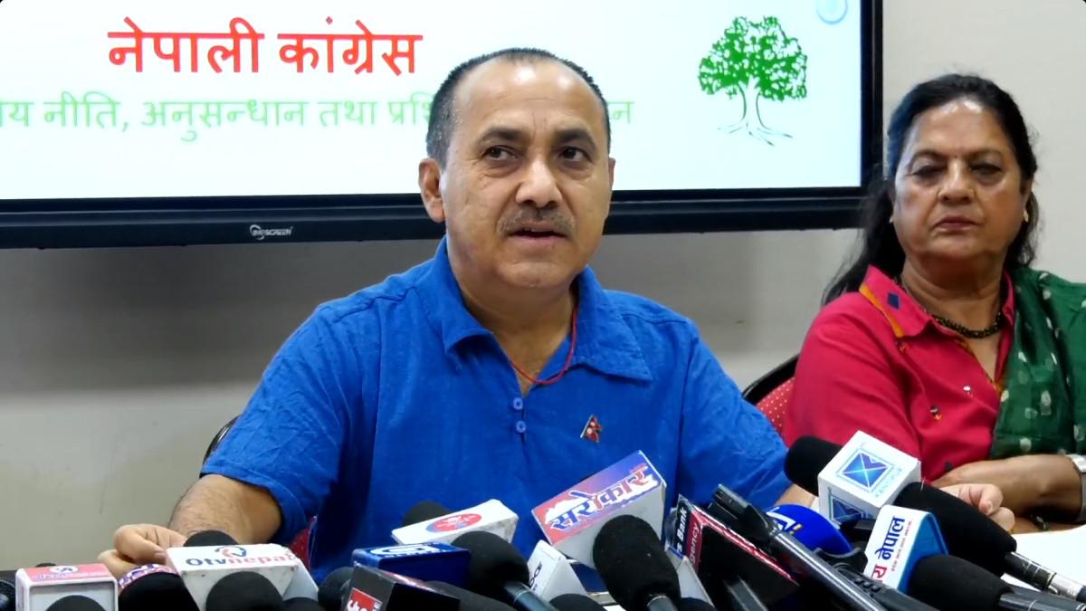 १५ औँ महाधिवेशनलाई सर्वसम्मत बनाउन काँग्रेसभित्र आन्तरिक संवाद जारीः उपसभापति शर्मा